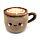 Pluszowy termofor  z nasionami pszenicy do mikrofalówki - Foodiemals Cappuccino