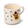 Zestaw porcelanowych kubków i pokrywek  - Christmas Jan Pashley Highland Coo